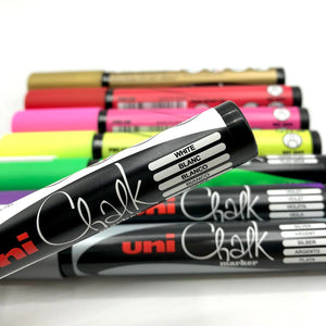 Uni Chalk Marker - 5M - White