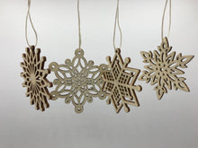 Load image into Gallery viewer, Made of Wood _ Christmas Snowflakes
