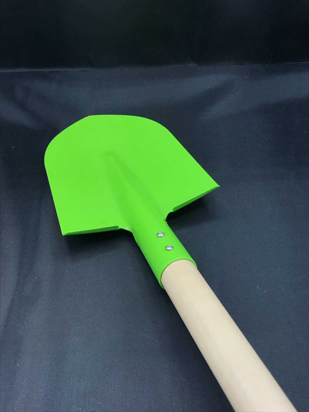 Long Handled Shovel - Wooden & Green