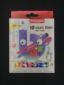 Bruynzeel Multipoint Felt Tip Pens x10