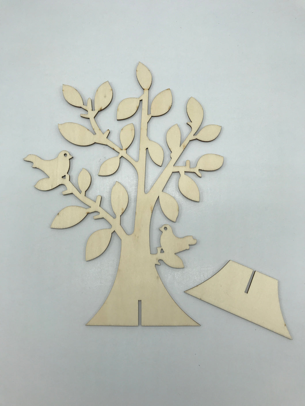 Wooden Tree With Birds