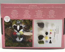 Load image into Gallery viewer, Needle Felting Kit - Badger With Bouquet
