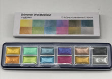 Load image into Gallery viewer, Artway Watercolour Set - 12 Shimmer Colours
