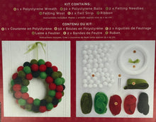 Load image into Gallery viewer, Simply Make Pom Pom Christmas Wreath Kit
