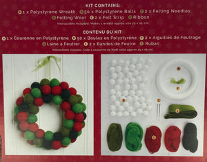 Simply Make Pom Pom Christmas Wreath Kit