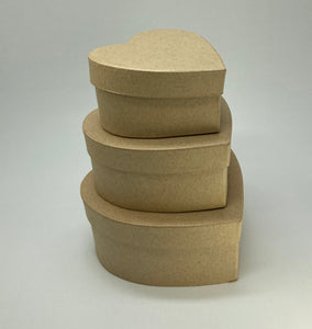 Papier-Mache Heart Shaped Box