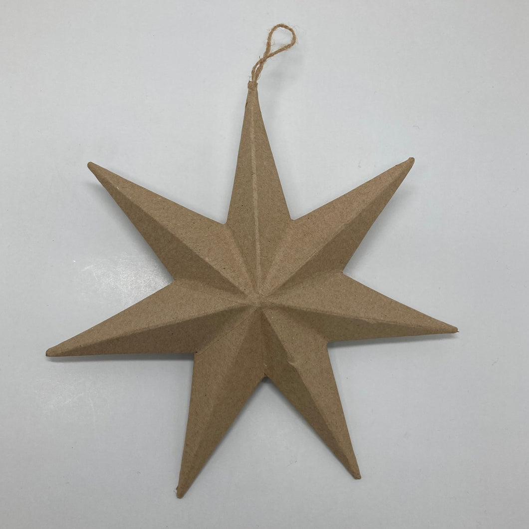 Paper Mache Star Ornament