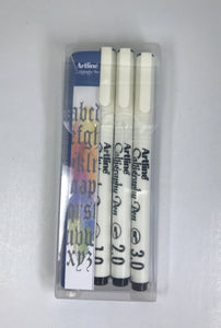 Artline Calligraphy Pens - Various Colours and Nib Sizes