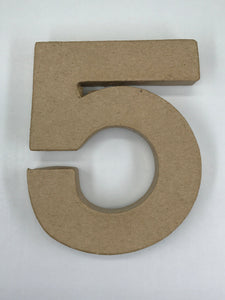 Papier Mache Numbers