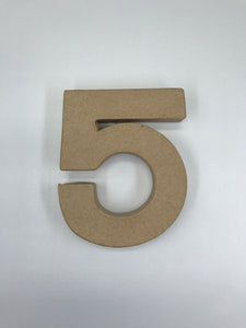 Papier Mache Number