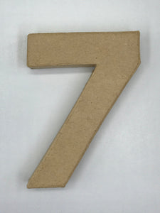 Papier Mache Numbers