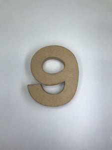 Papier Mache Number