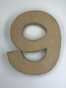 Papier Mache Numbers