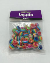 Load image into Gallery viewer, Stripy Plastic Beads
