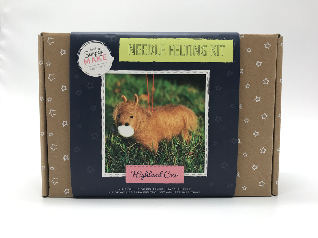 Needle Felting Kit - Highland Cow