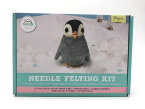 Needle Felting Kit - Penguin