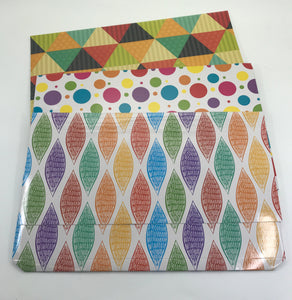 Bright Patterned Document Wallet