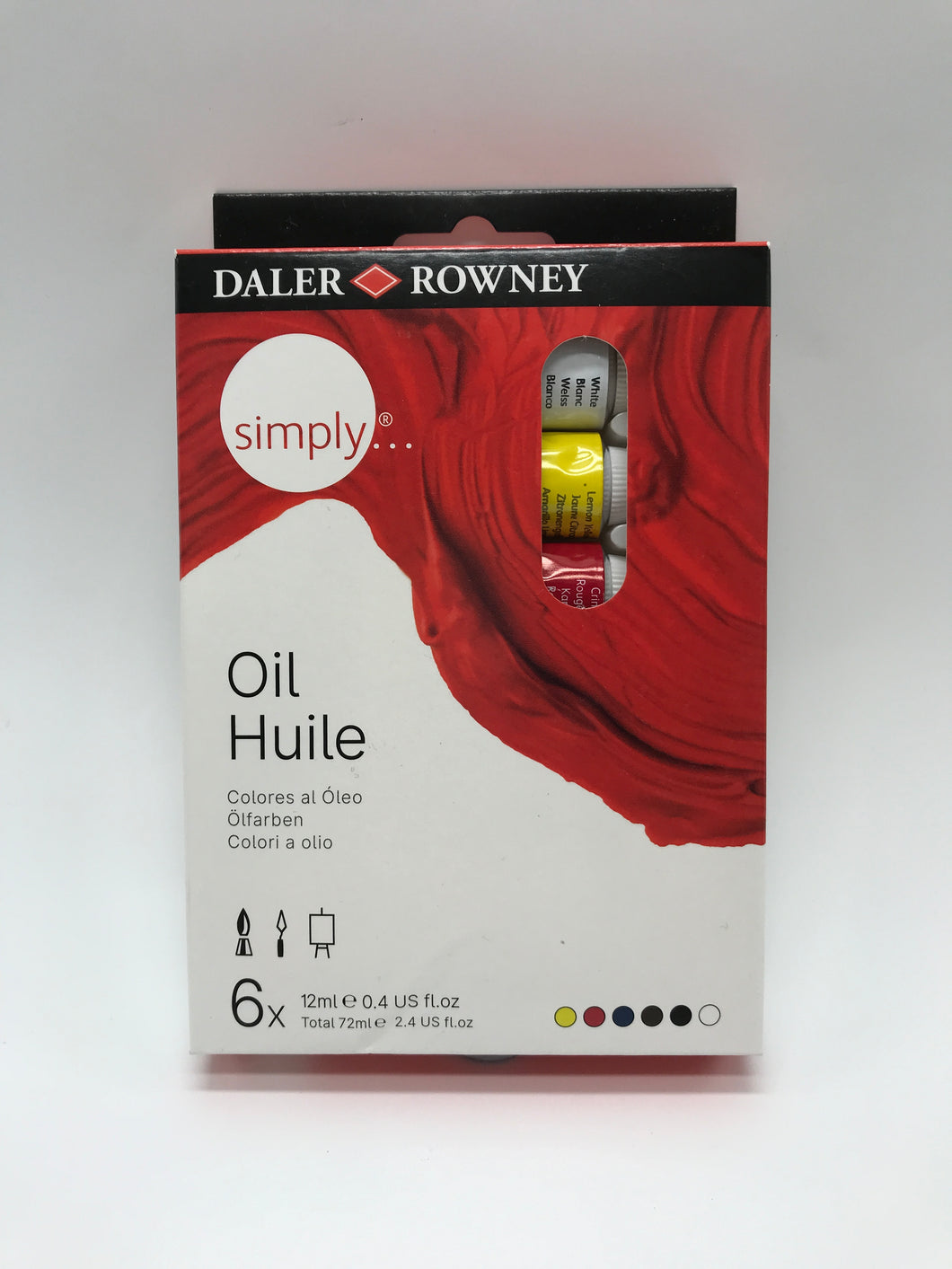 Daler Rowney Simply Oil Paint Set 6x12ml