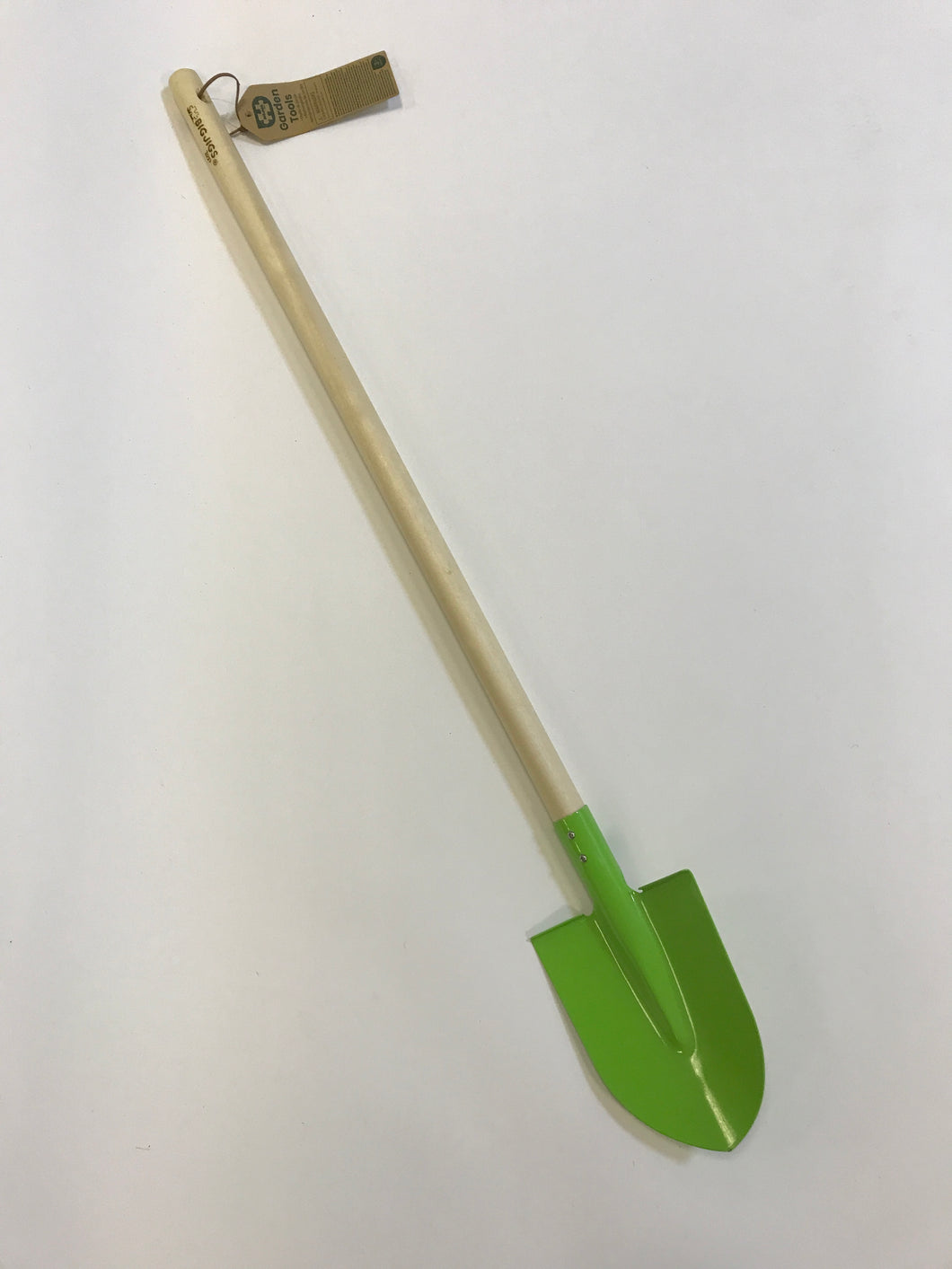Long Handled Shovel - Wooden & Green