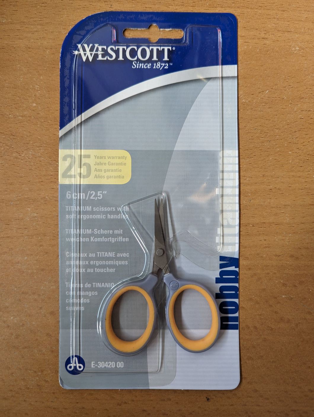 Softgrip Titanium Scissors - 6cm/2.5