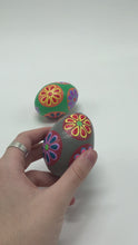 Load and play video in Gallery viewer, Flower Patterned Egg Shaker

