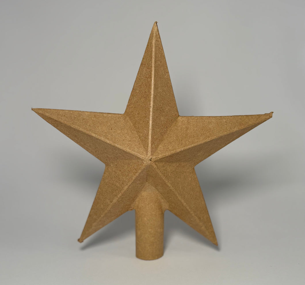 Papier Mache Star - Tree Topper