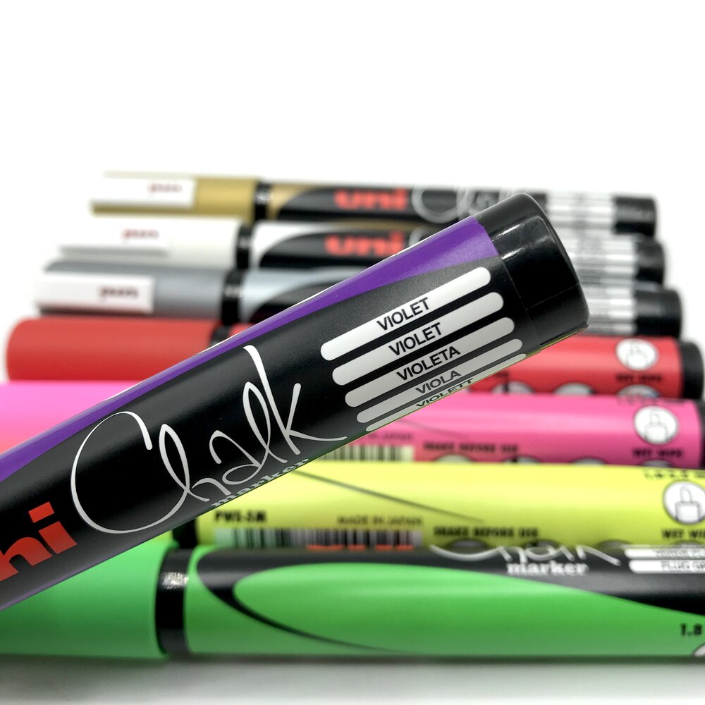 Uni Chalk Marker - 5M - Violet