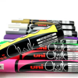 Uni Chalk Marker - 5M - Yellow