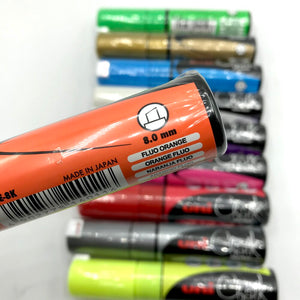Uni Chalk Marker - 8K - Orange