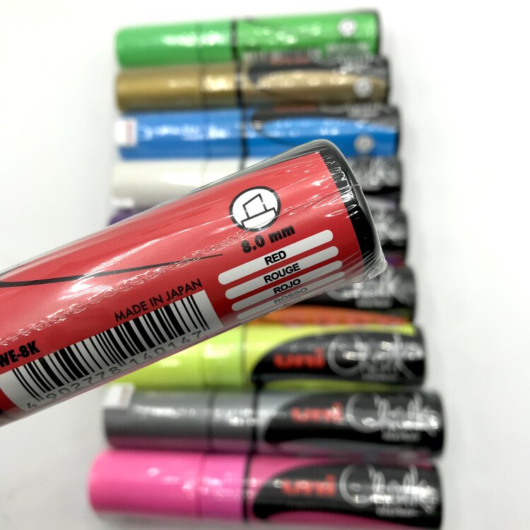 Uni Chalk Marker - 8K - Red