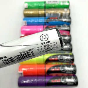 Uni Chalk Marker - 8K - White