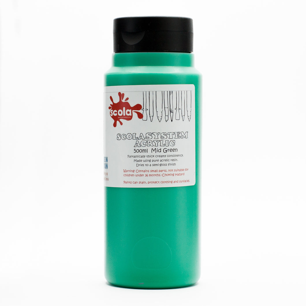 Scola System 500ml Acrylic Paint - Green