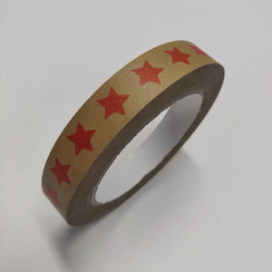 Biodegradable Tape - Red Stars