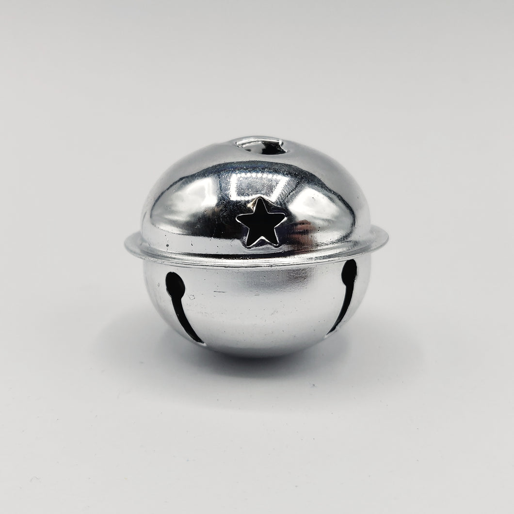 Cut Out Star Bell - Silver 40mm