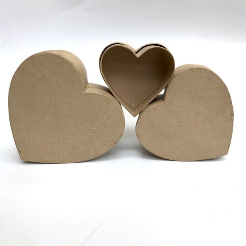 Papier-Mache Heart Shaped Box