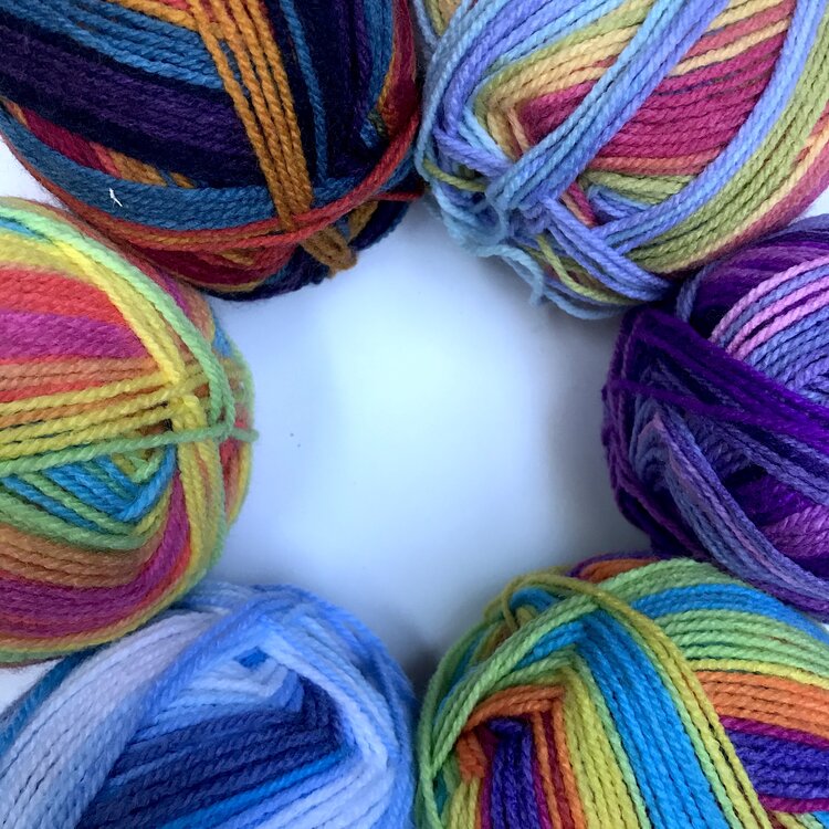 Multicoloured Double Knitting Yarn – Children’s Scrapstore