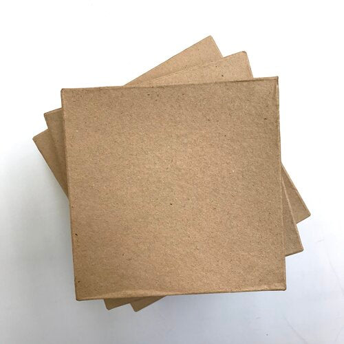Papier-Mache Square Box